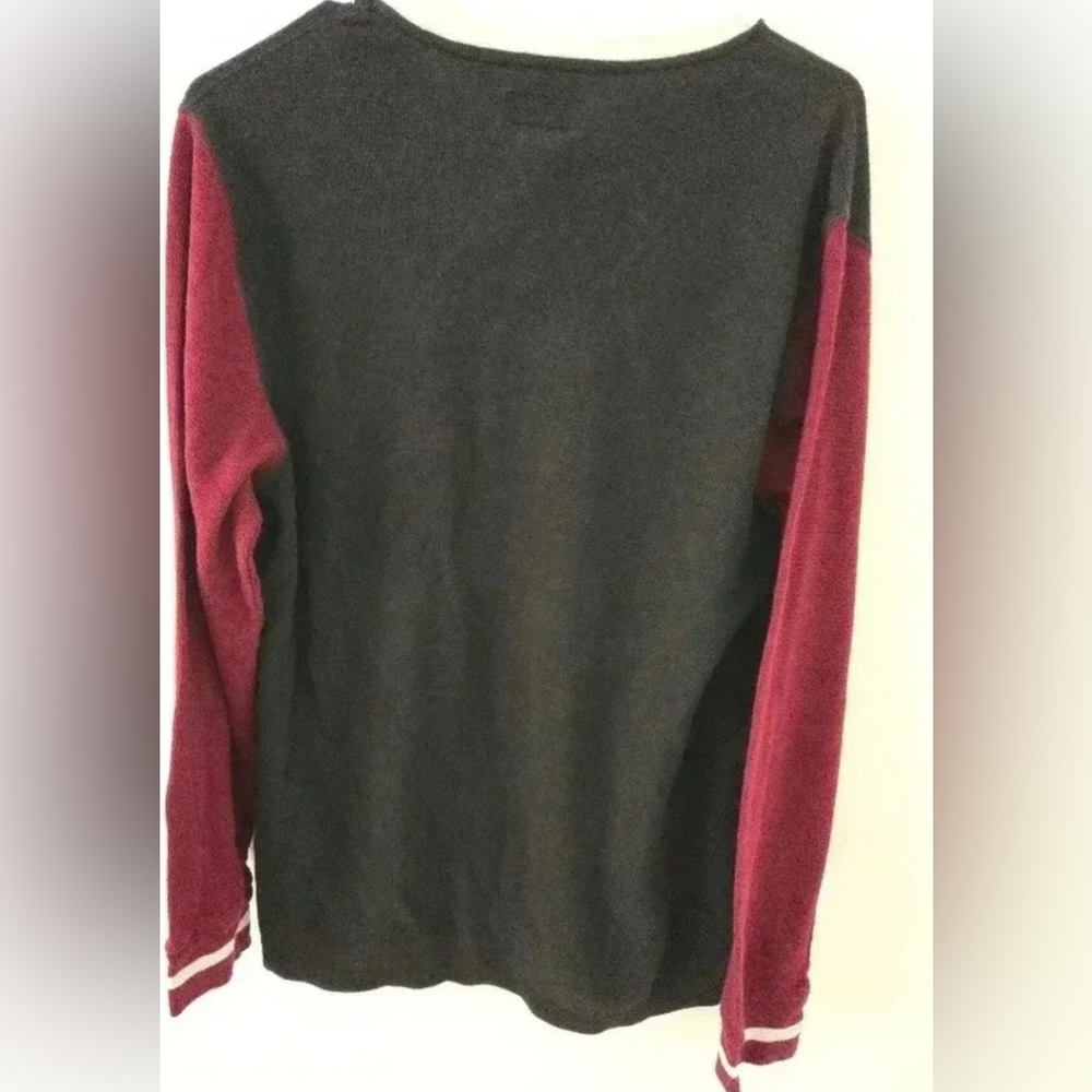 Polo Ralph Lauren Sleepwear Shirt Mens Size Large Black Maroon Waffle L Crest. - Picture 5 of 11